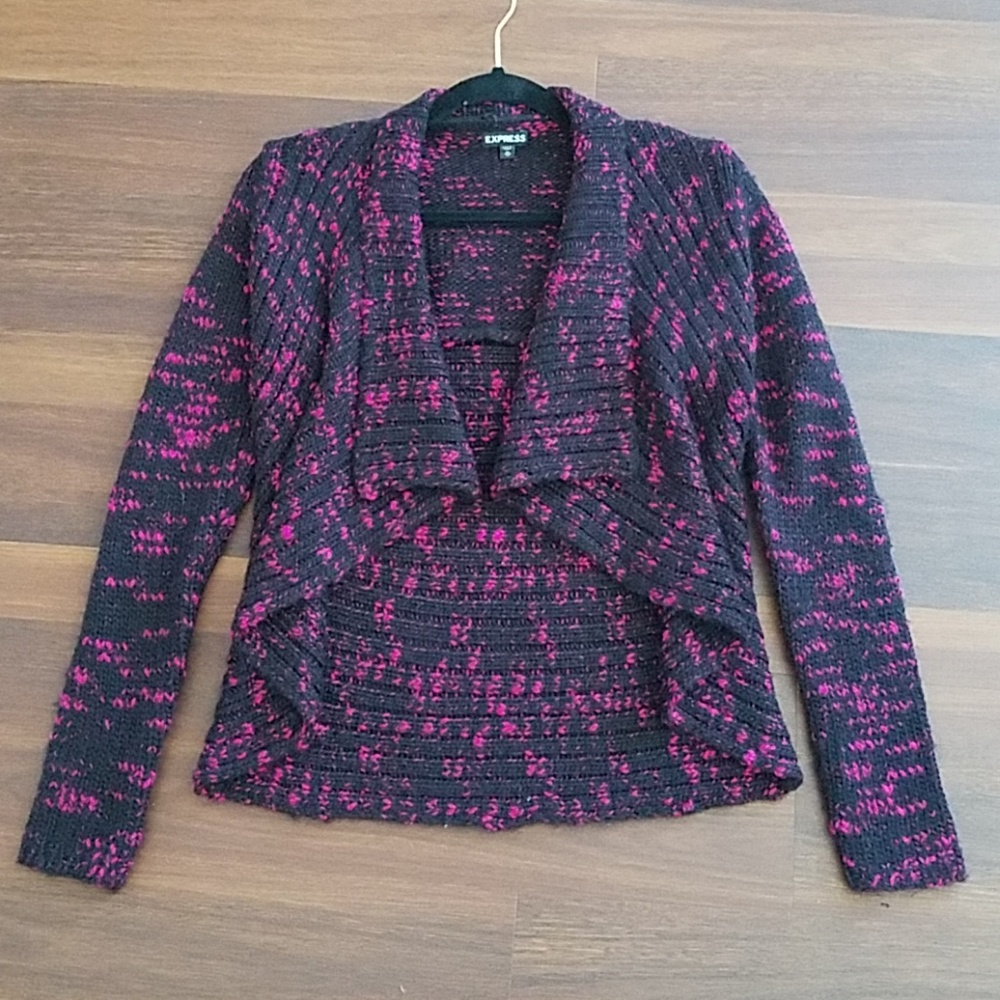 Express cascading cardigan